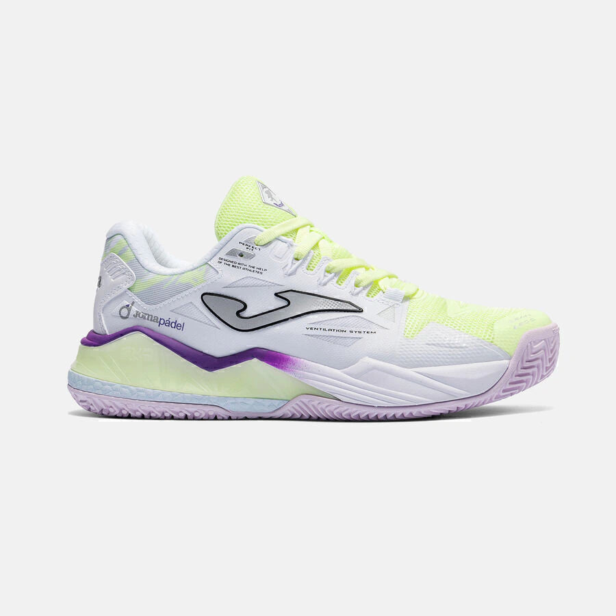 Tenis de Padel Joma Spin Lady 2628 Amarillo