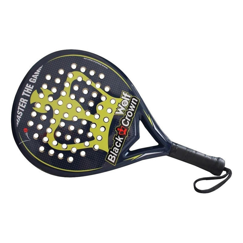 Pala Padel Black Crown Wolf Negro/verde/blanco