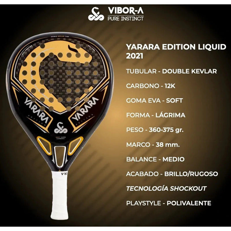 Pala Vibor-a Yarara Edition Carbono 12k Negro