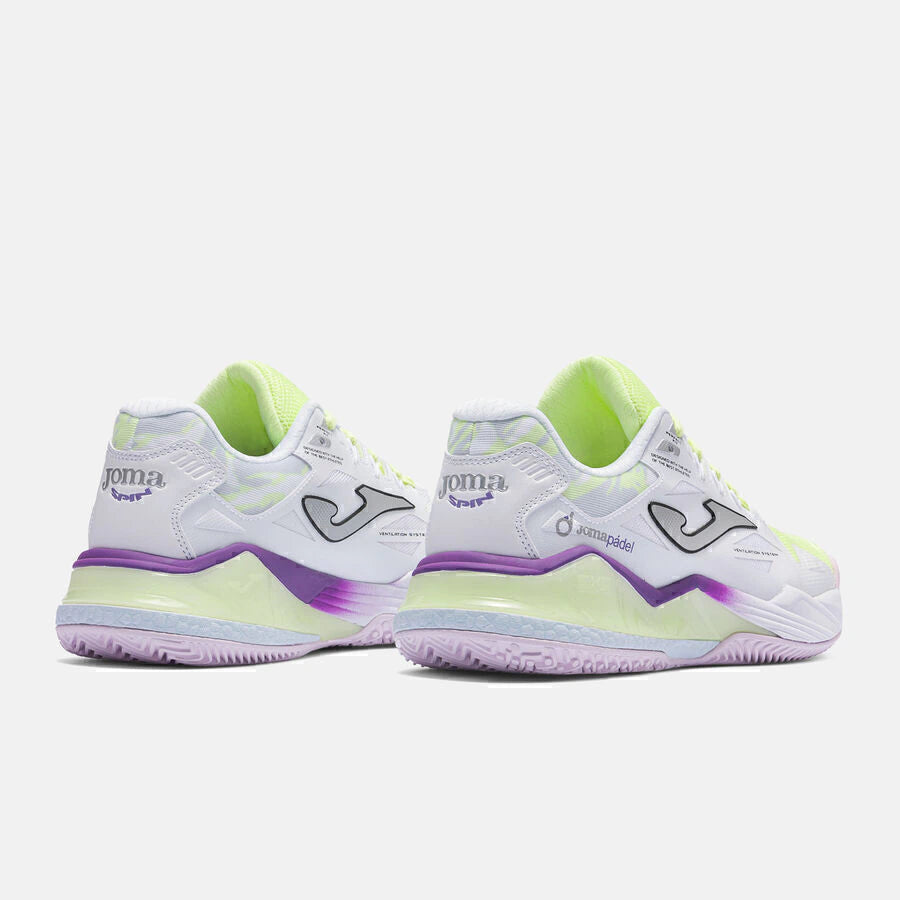 Tenis de Padel Joma Spin Lady 2628 Amarillo