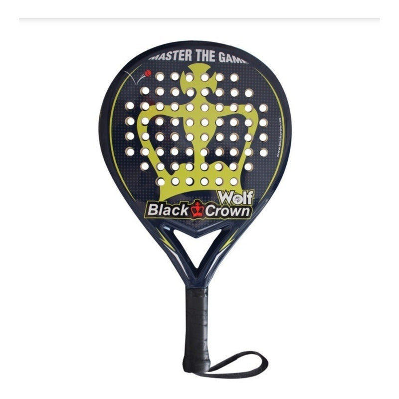 Pala Padel Black Crown Wolf Negro/verde/blanco