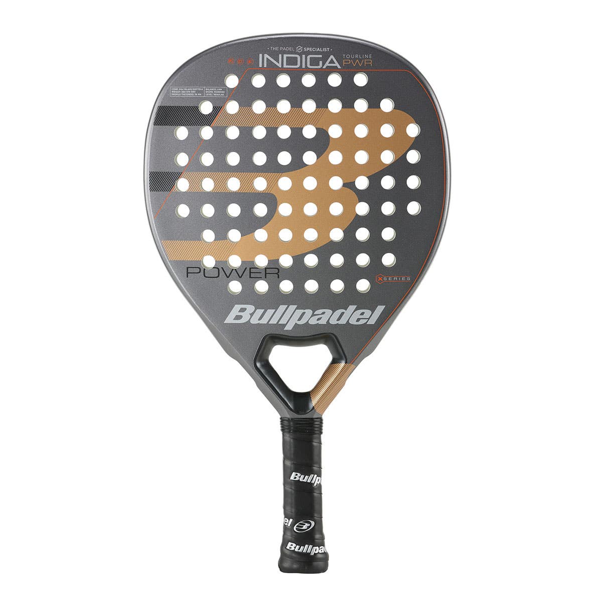 Pala Padel Bullpadel Indiga Pwr Grey