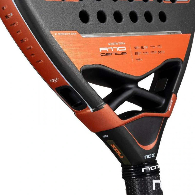 Pala Nox At10 Genius Attack 12k Agustin Tapia Naranja