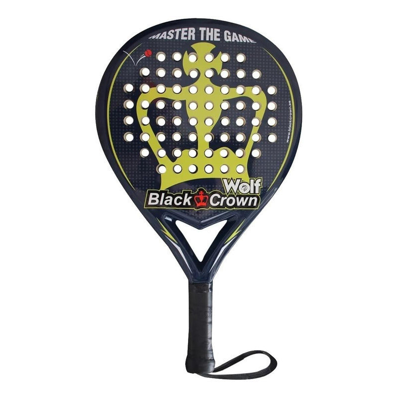 Pala Padel Black Crown Wolf Negro/verde/blanco