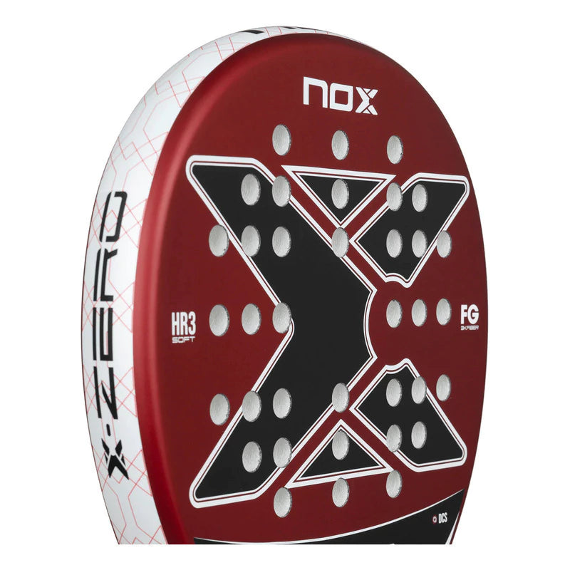 Pala de Padel Nox X-zero Roja Fibra De Vidrio 3k Rojo