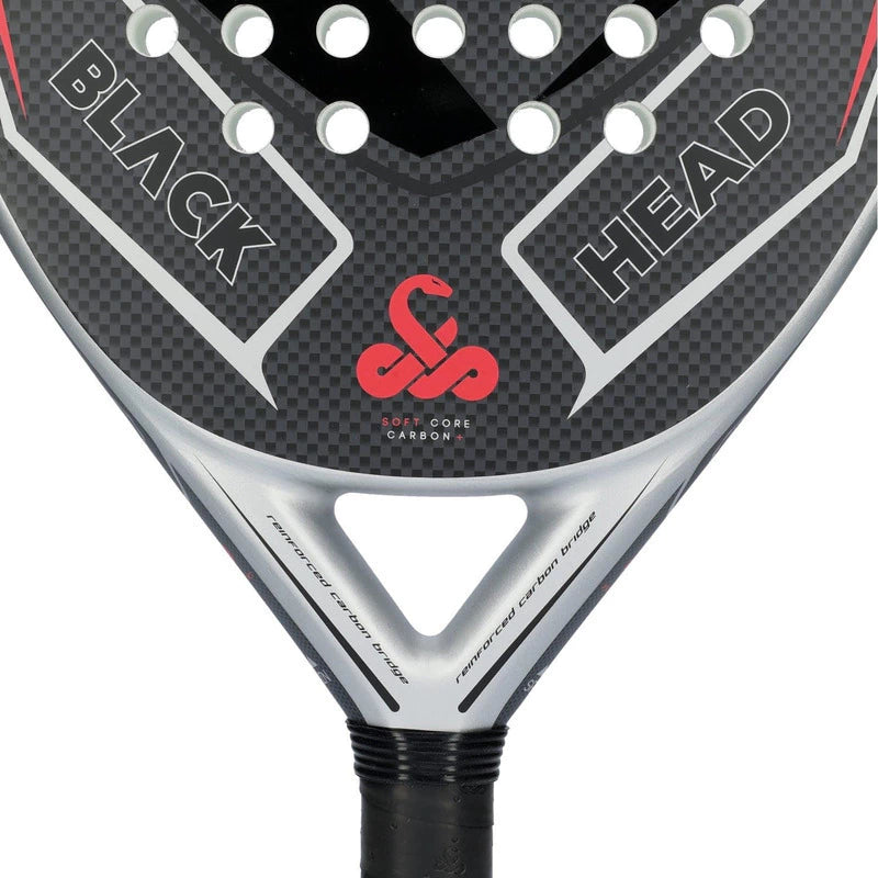 Pala de Padel Vibora Black Head 2024 Carbono Gris Oscuro