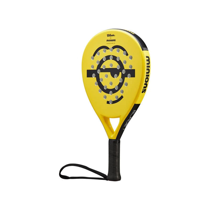 Pala de Padel Minions Face Blade Junior Wilson Para Niños 300gr Amarillo