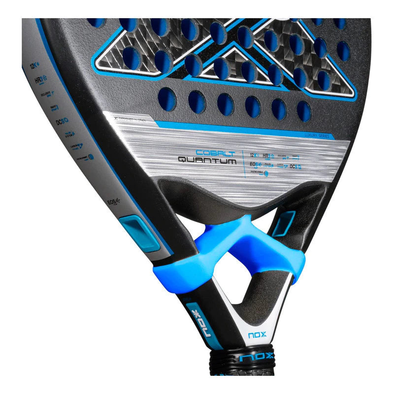 Pala de Padel Nox Quantum 12k Cobalt 2025 Negro