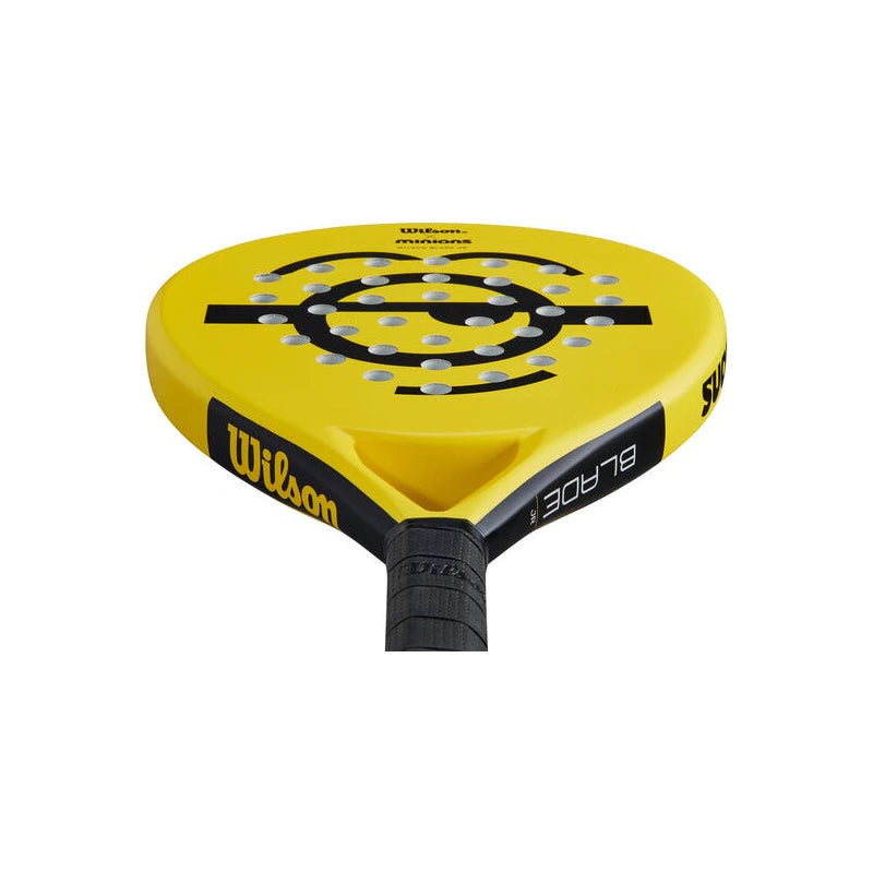Pala de Padel Minions Face Blade Junior Wilson Para Niños 300gr Amarillo