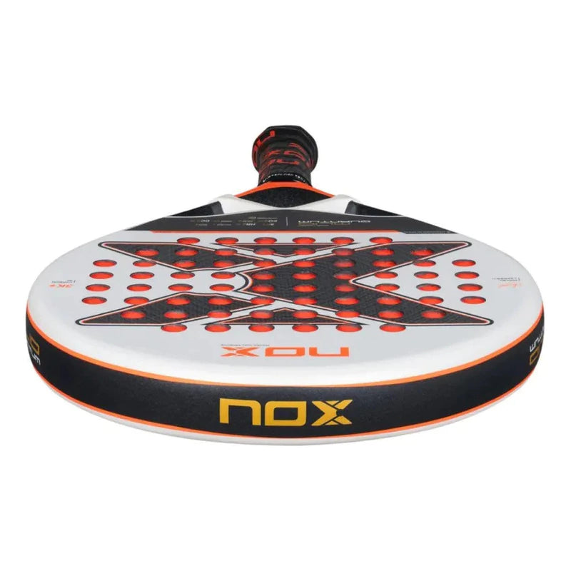 Pala de Padel Nox Ml10 Miguel Lamperti Quantum 3k 2025 Blanco