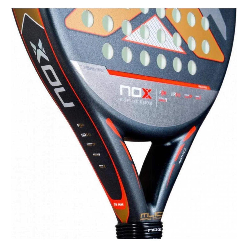 Pala de Padel Nox Ml10 Pro Cup Rough By Miguel Lamperti 2025 Gris Oscuro