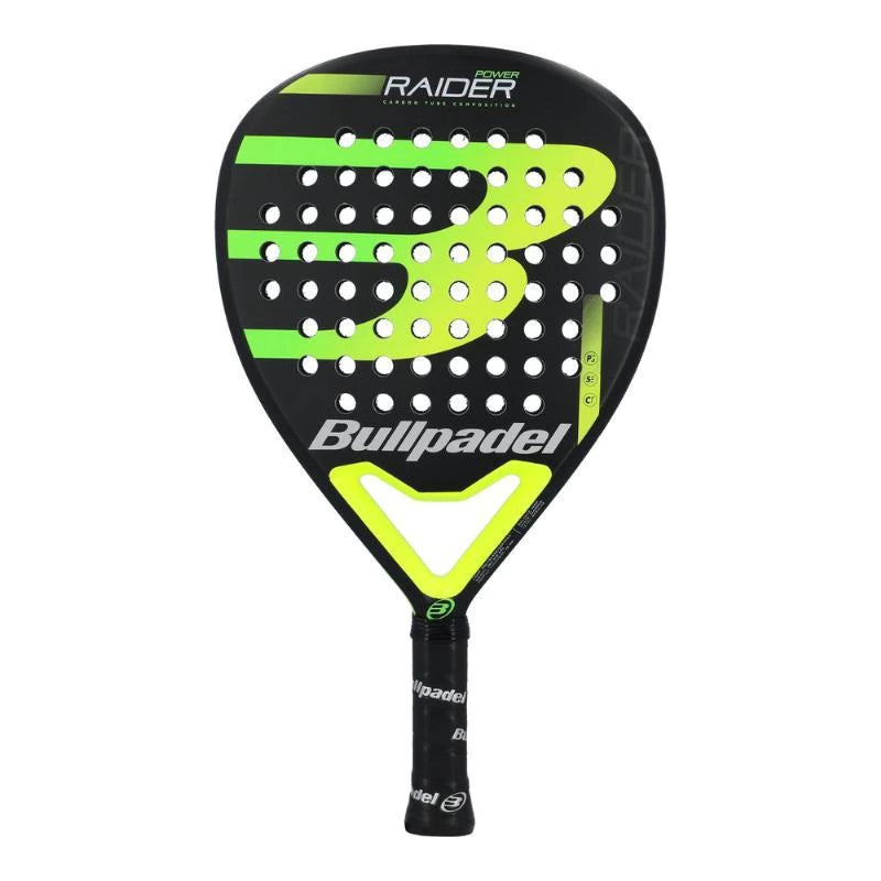 Pala de Padel Padel Bullpadel Raider Power Color Negro Verde Lima