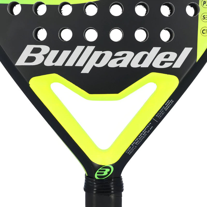 Pala de Padel Padel Bullpadel Raider Power Color Negro Verde Lima