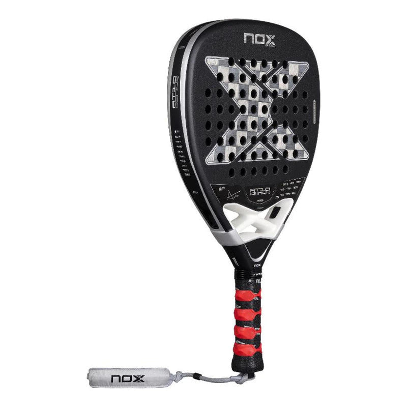 Pala de Padel Nox At10 Genius Attack 18k 2026 Agustin Tapia Negro
