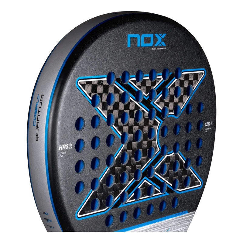 Pala de Padel Nox Quantum 12k Cobalt 2025 Negro