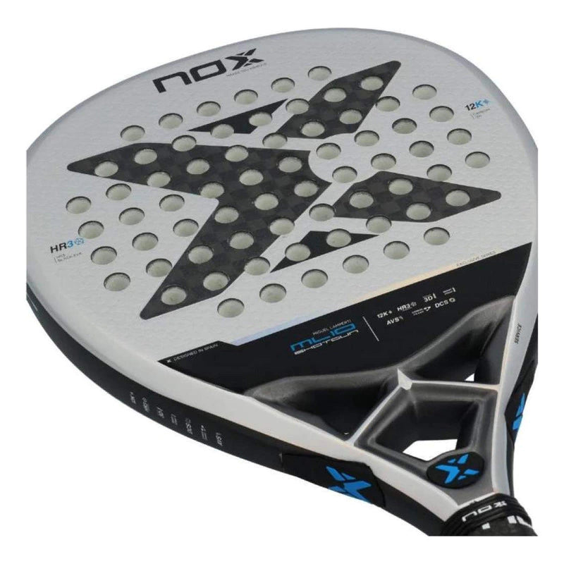 Pala de Padel Nox Ml10 Shotgun Luxury 12k Series Ex Gris