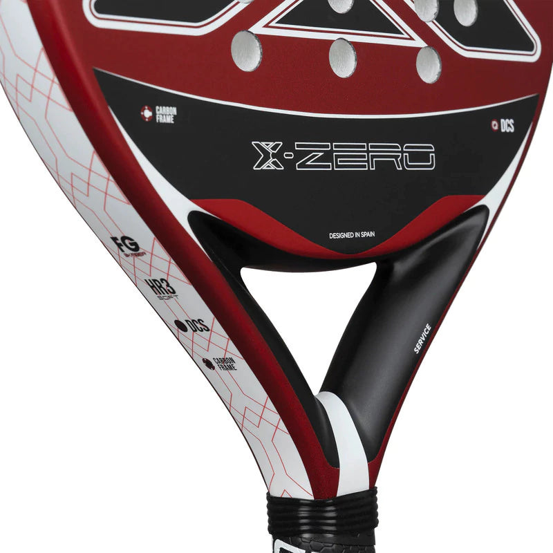 Pala de Padel Nox X-zero Roja Fibra De Vidrio 3k Rojo