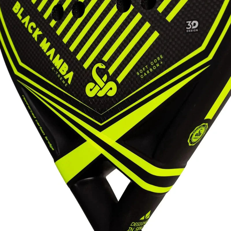 Pala Padel Vibora Black Mamba Xtreme 3k 2.0 Negro