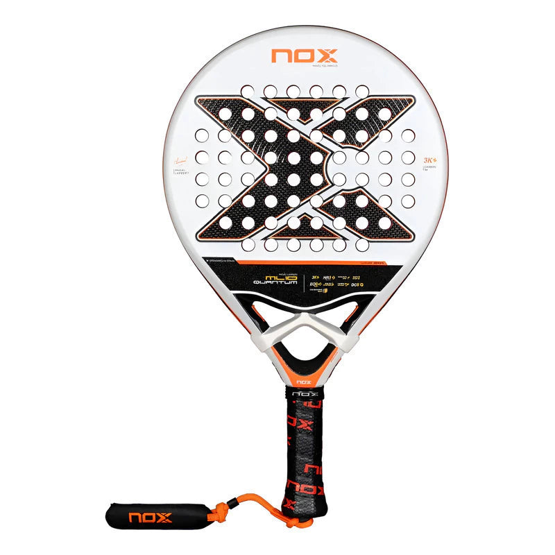 Pala de Padel Nox Ml10 Miguel Lamperti Quantum 3k 2025 Blanco
