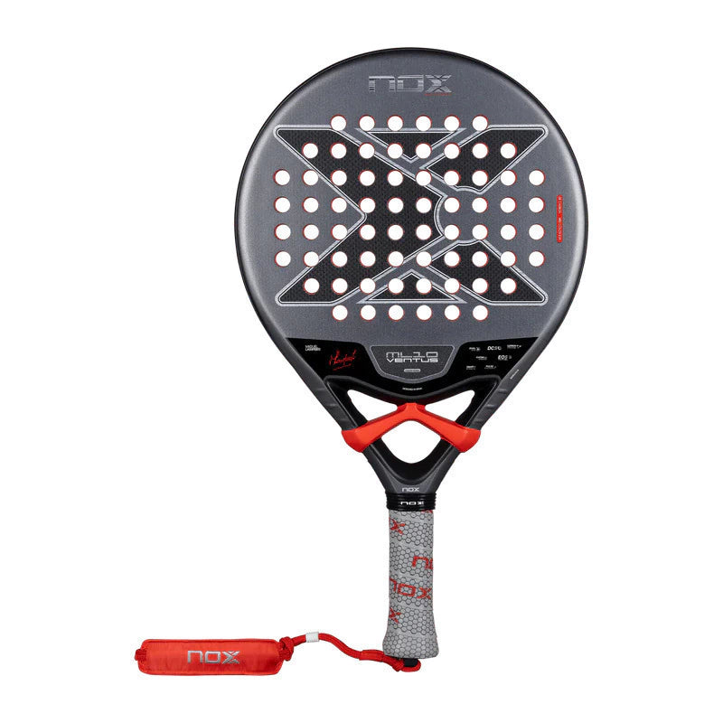 Pala Nox Ml10 Ventus Control 3k By Miguel Lamperti Color Negro + Bote de 3 Pelotas Nox Nerbo