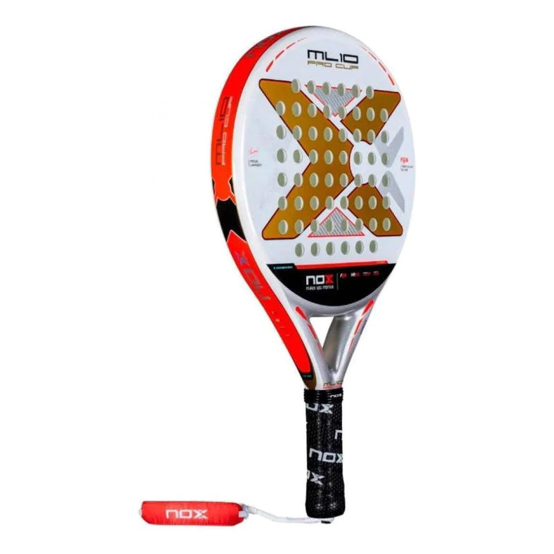 Pala de Padel Nox Ml10 Pro Cup Coorp. Miguel Lamperti 2025 Blanco