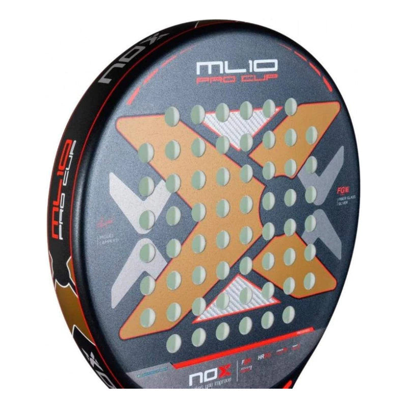 Pala de Padel Nox Ml10 Pro Cup Rough By Miguel Lamperti 2025 Gris Oscuro