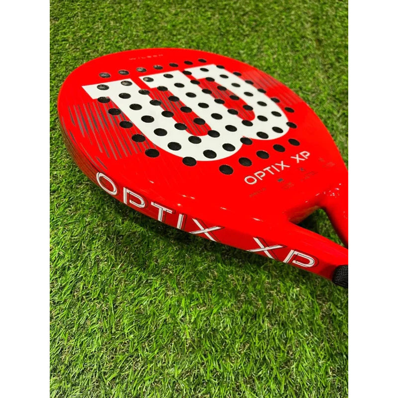 Pala Padel Wilson Optix Xp Incluye Pelotas Padel Rush Rojo