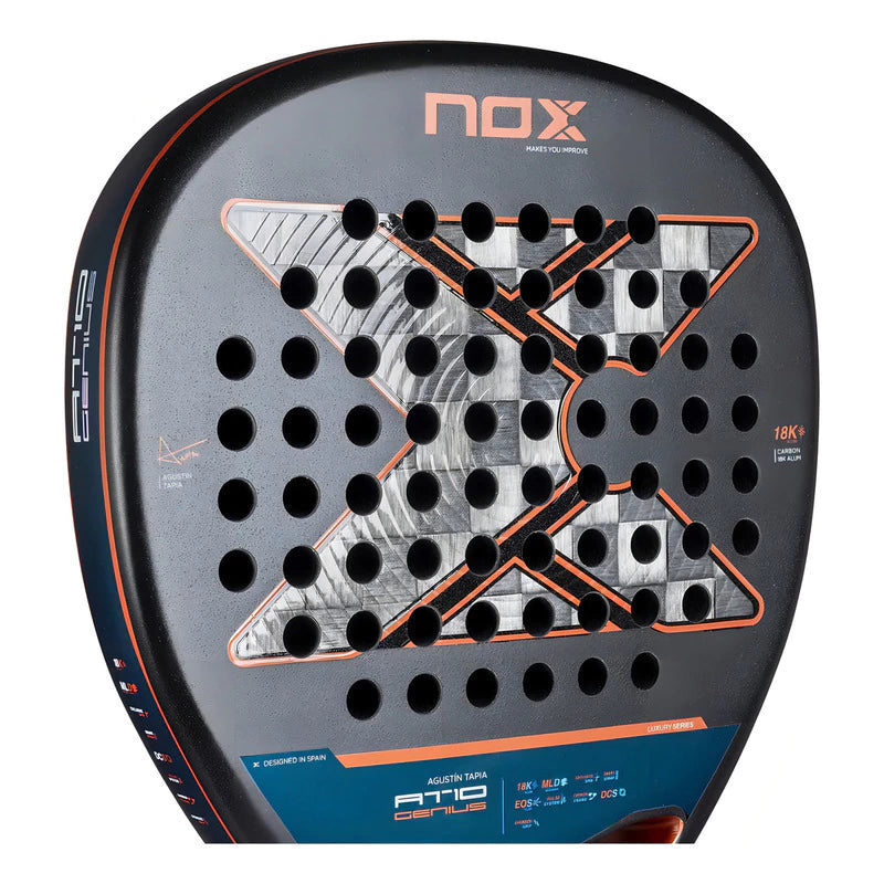 Pala de Padel Nox At10 Attack 18k 2025 Color Gris Oscuro