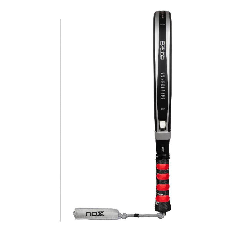 Pala de Padel Nox At10 Genius Attack 18k 2026 Agustin Tapia Negro