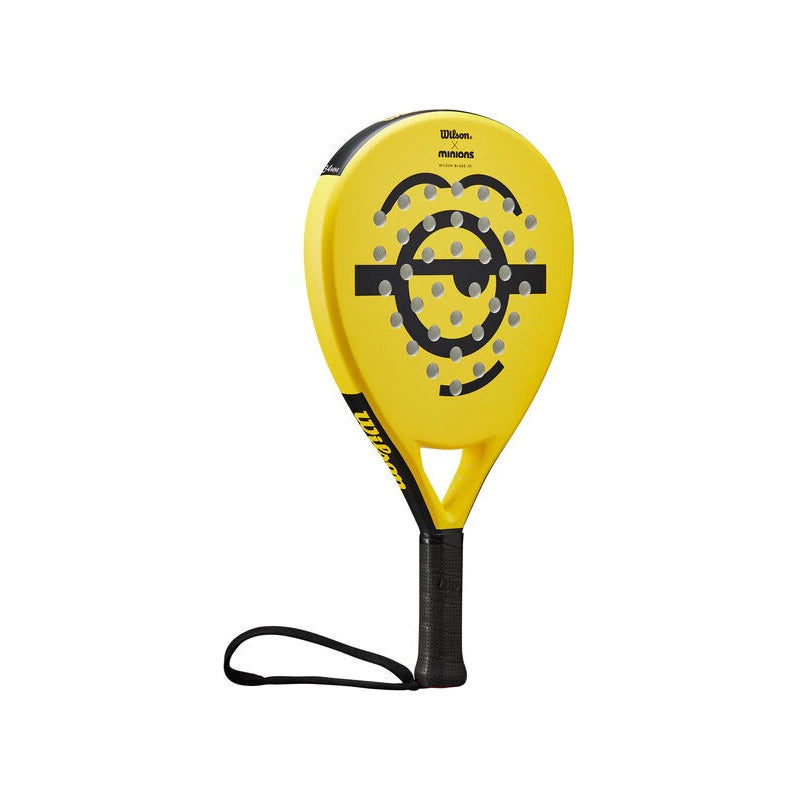 Pala de Padel Minions Face Blade Junior Wilson Para Niños 300gr Amarillo
