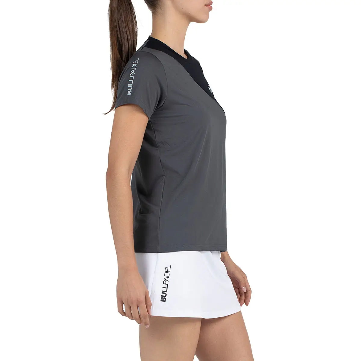 Camiseta Bullpadel Palomero Antracita Mujer