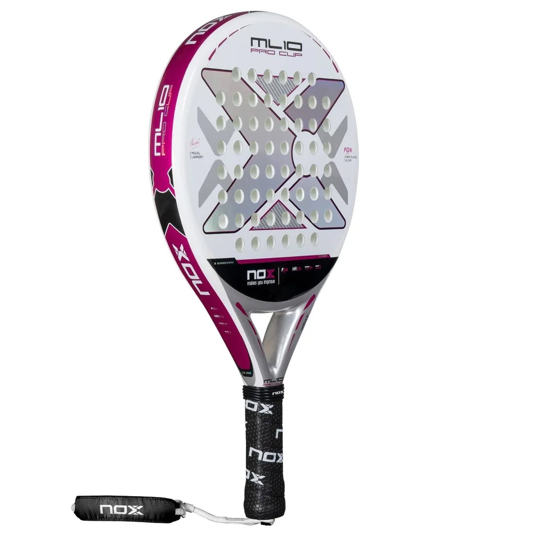 Pala Nox ML10 Pro cup Silver Miguel Lamperti