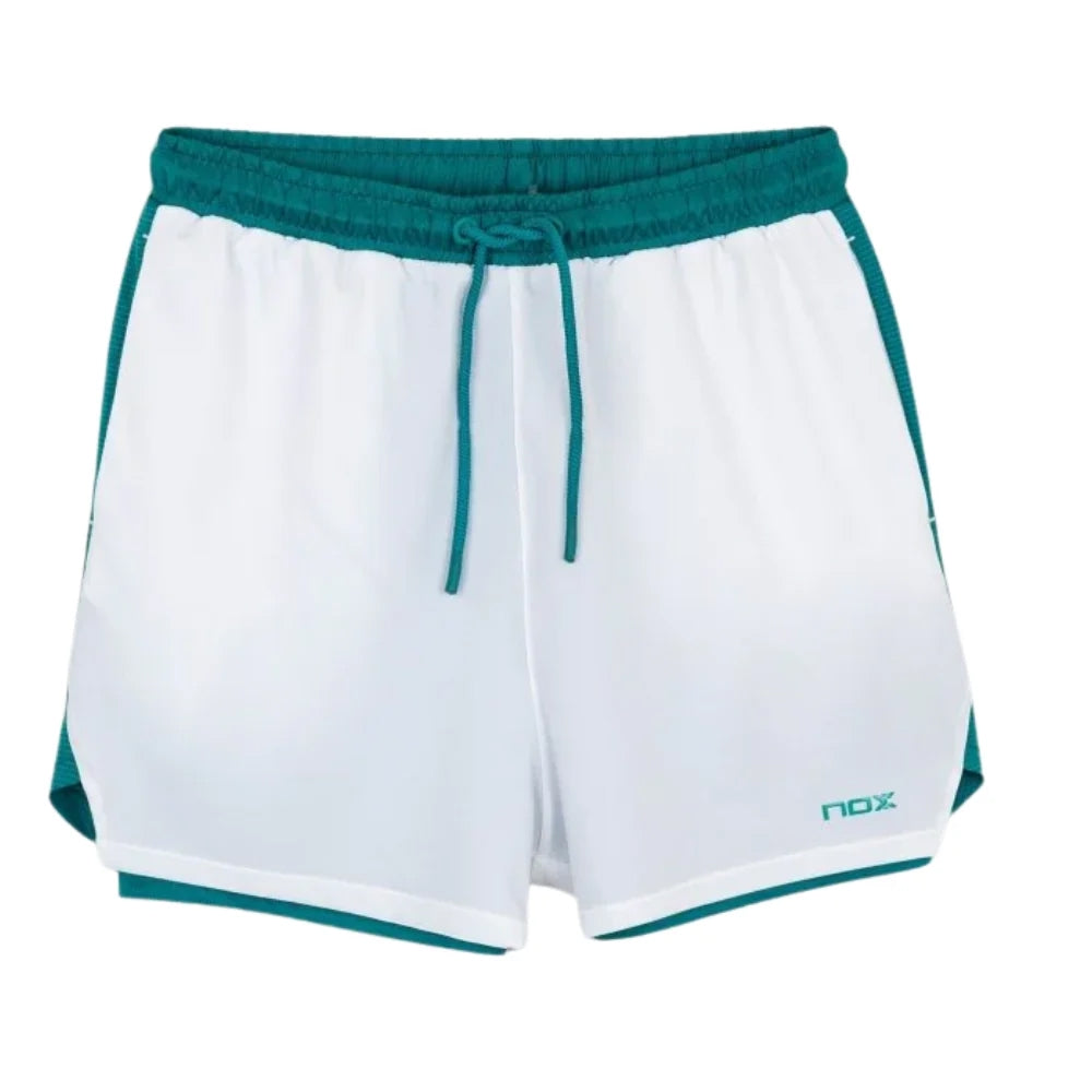 NOX SHORT HOMBRE PRO WHITE/IVY GREEN 26