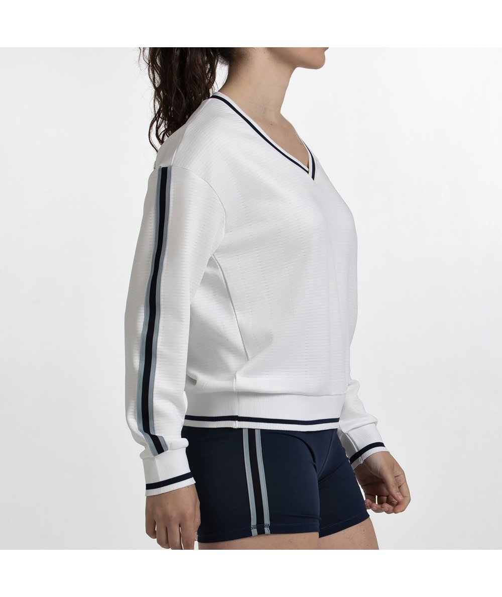 Sudadera Bullpadel Traiser Hueso