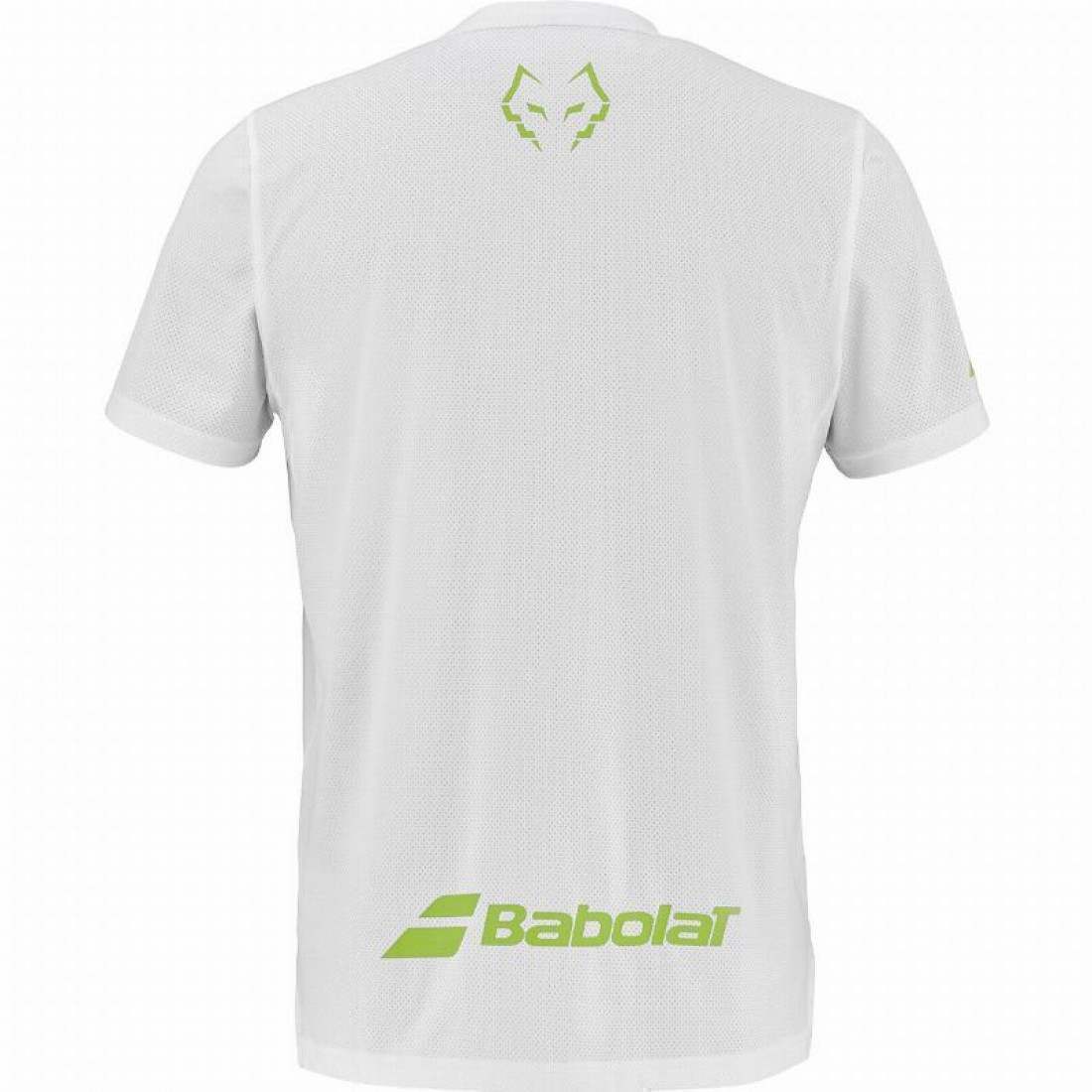 Camiseta Babolat Crew Neck Tee J. Lebron Blanco