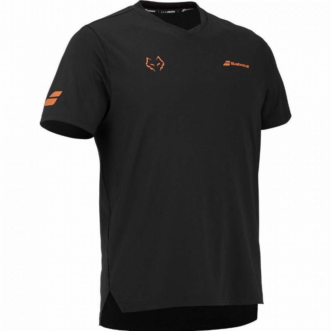 Camiseta Babolat Crew Neck Tee J. Lebron Negro
