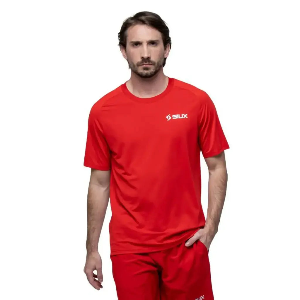Camiseta Siux Match 26 Hombre Roja