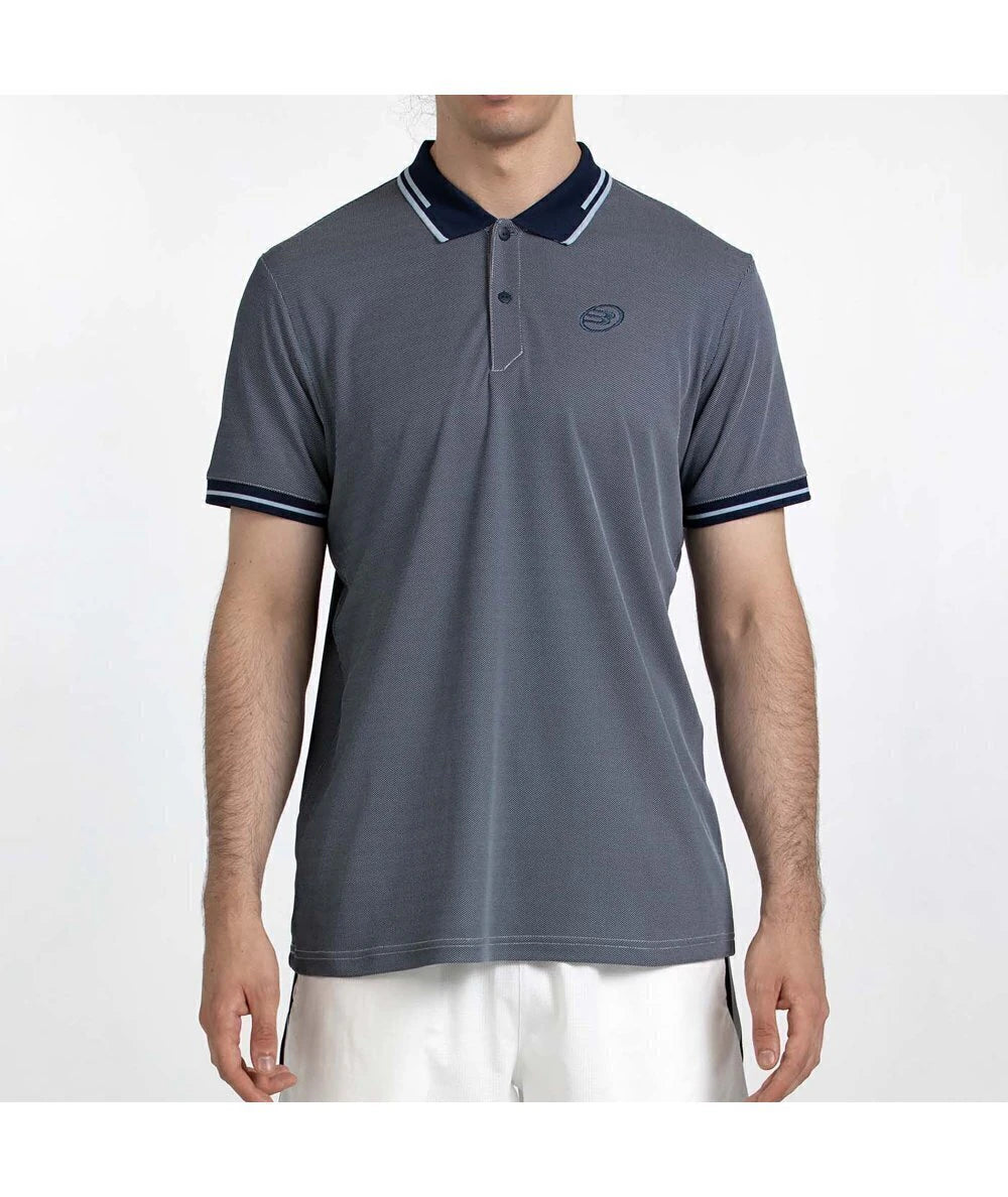 Camiseta Polo Tenfe Azul Marino Tej. Bicolor