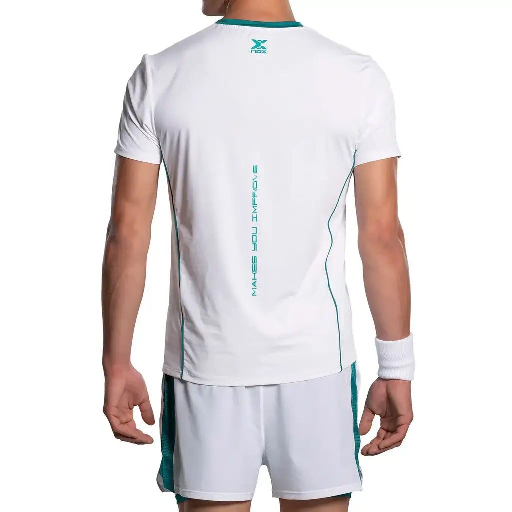 Camiseta Nox Hombre Pro White/Ivy Green