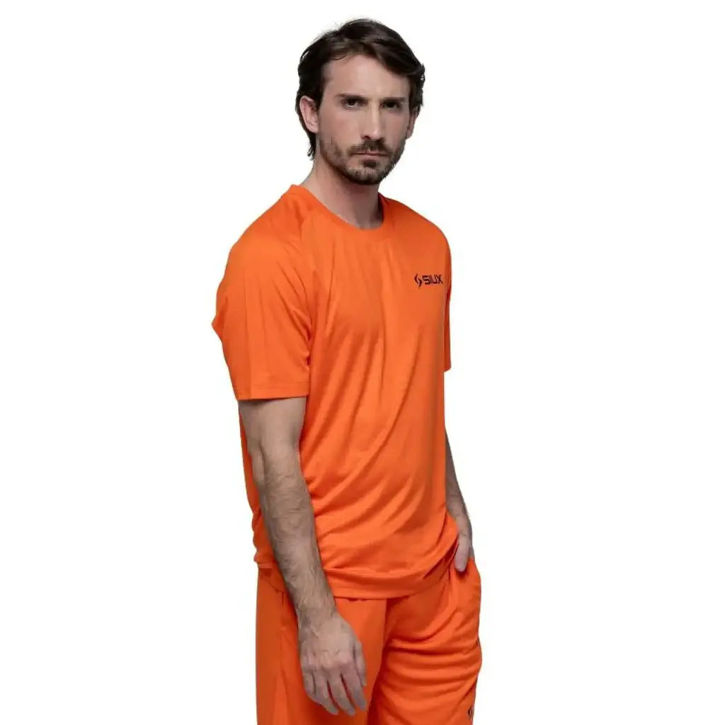 Camiseta Siux Club 26 Hombre Naranja